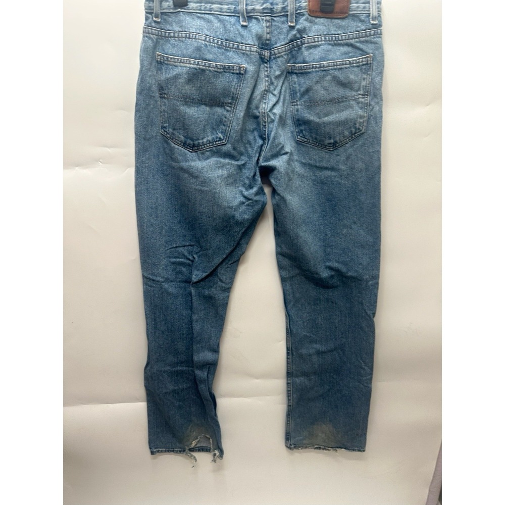 Tommy Hilfiger Men Blue Pocket Design Zipper Denim Straight Pants Size 34x34 - Picture 4 of 9